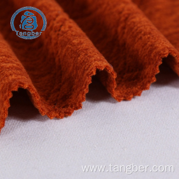 knitted 100% polyester wholesale silky furry fleece fabric